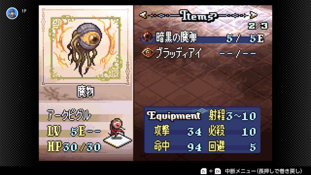 聖魔の光石　アースビグルの持ち物